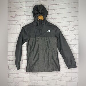 The North Face Boys Dryvent Waterproof Parka Black And Gray Size Small